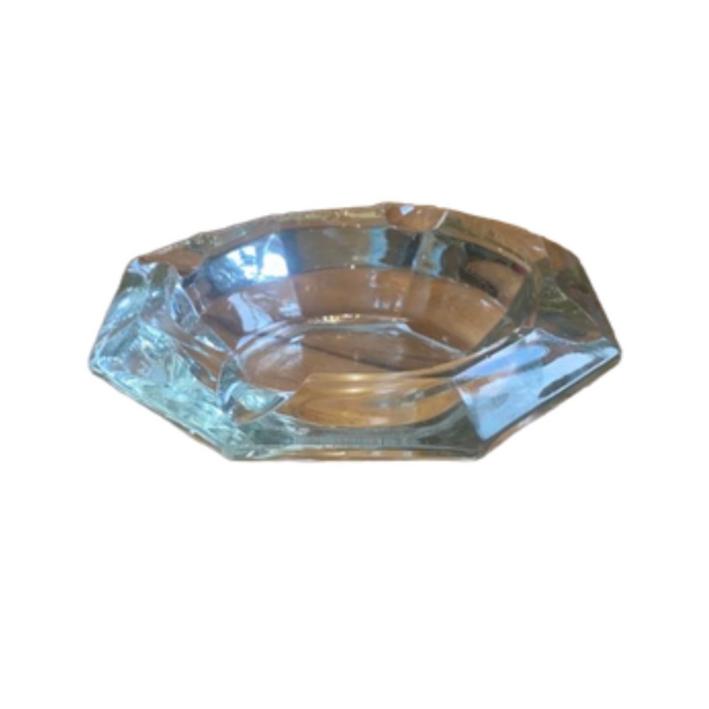 Retro Vintage Mid Century Modern Glass Ashtray